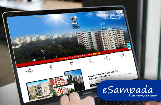 Register / Login to E-Sampada Website of Directorate of Estates of Ministry of Housing and Urban Affairs